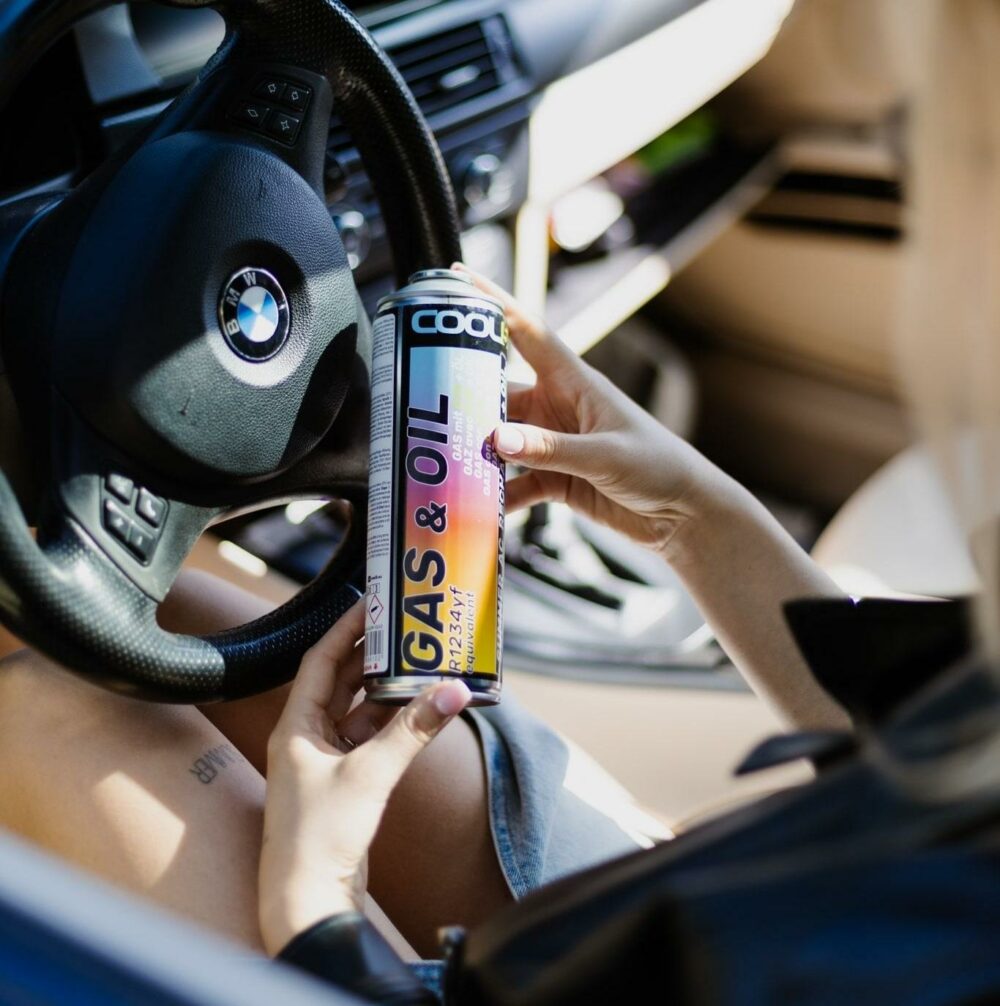 4-min COOL5 2w1 SUMMER FULL KIT AC REPAIR R134a pour climatisation de voiture 290g réfrigérant R134a + tuyau avec manomètre (1994-2016) – Image 2