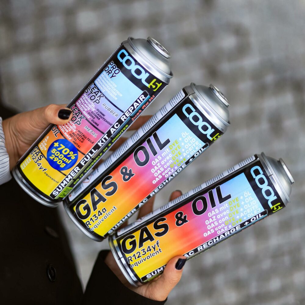 COOL5 5in1 KIT COMPLETO ESTIVO RIPARAZIONE AC R1234yf 290g - immagine 3