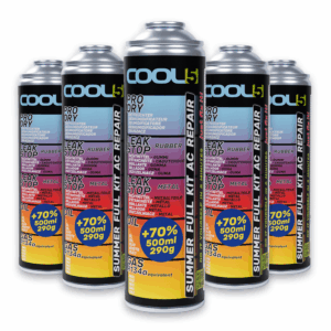 5x COOL5 5w1 SUMMER FULL KIT AC REPAIR R134a 290g