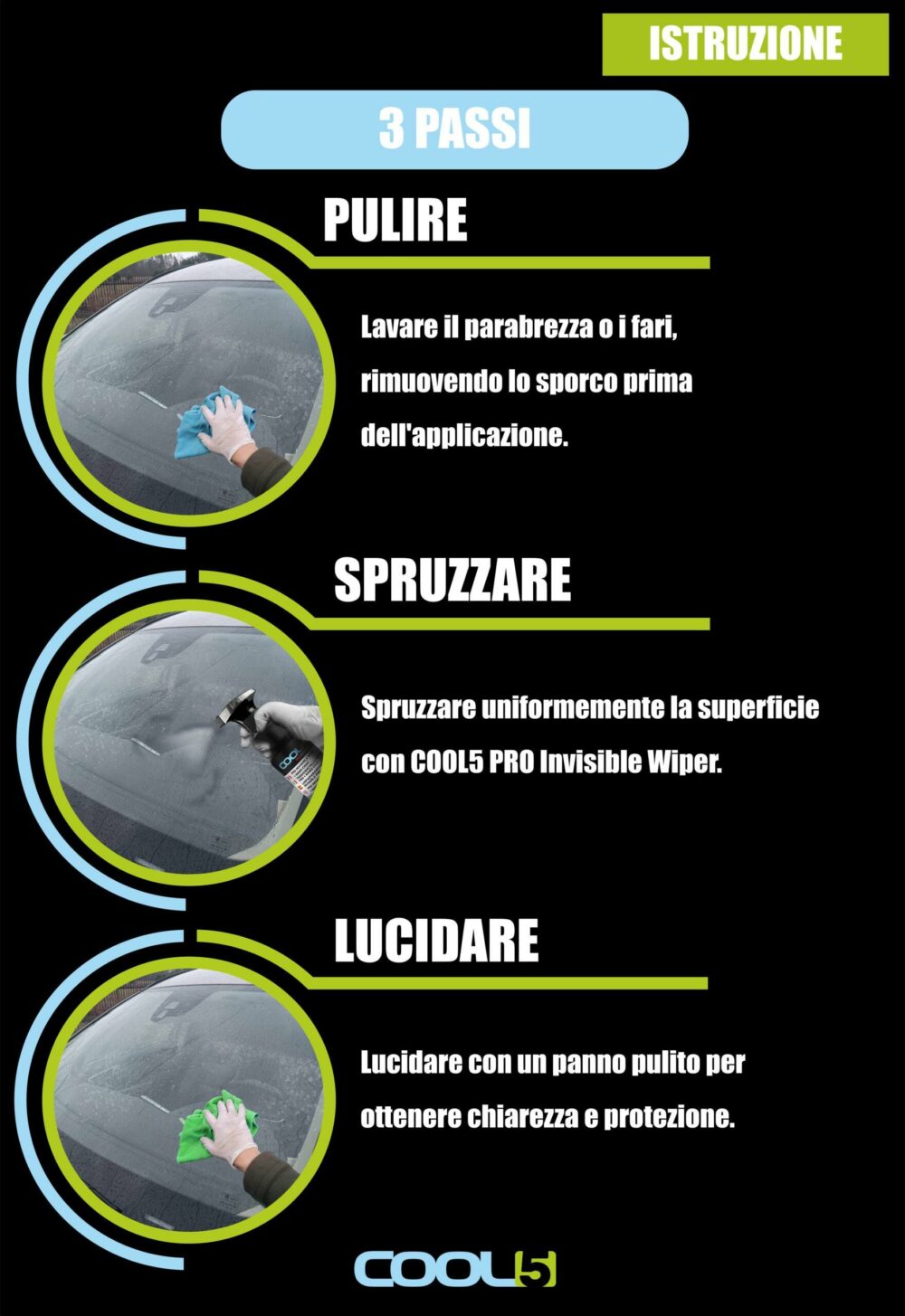 ZDJ 5 IW-min 4 COOL5 Tergicristallo Invisibile + Nano Coat XXL 1000ml - immagine 3