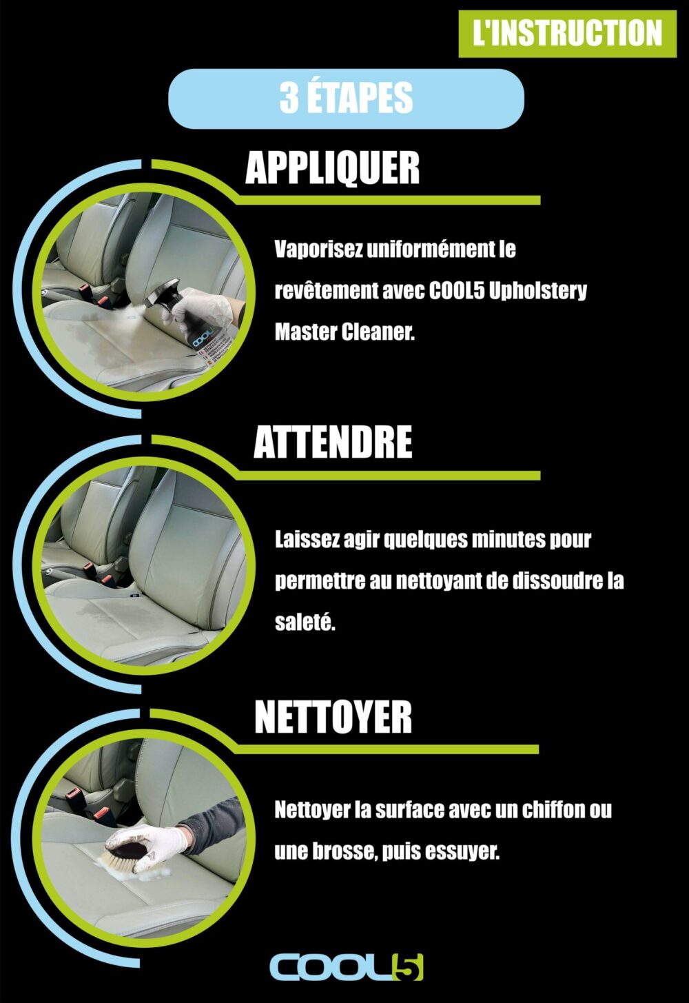 ZDJ 5 UMC COOL5 Nettoyeur de tissus d'ameublement XXL 1000ml – Image 4