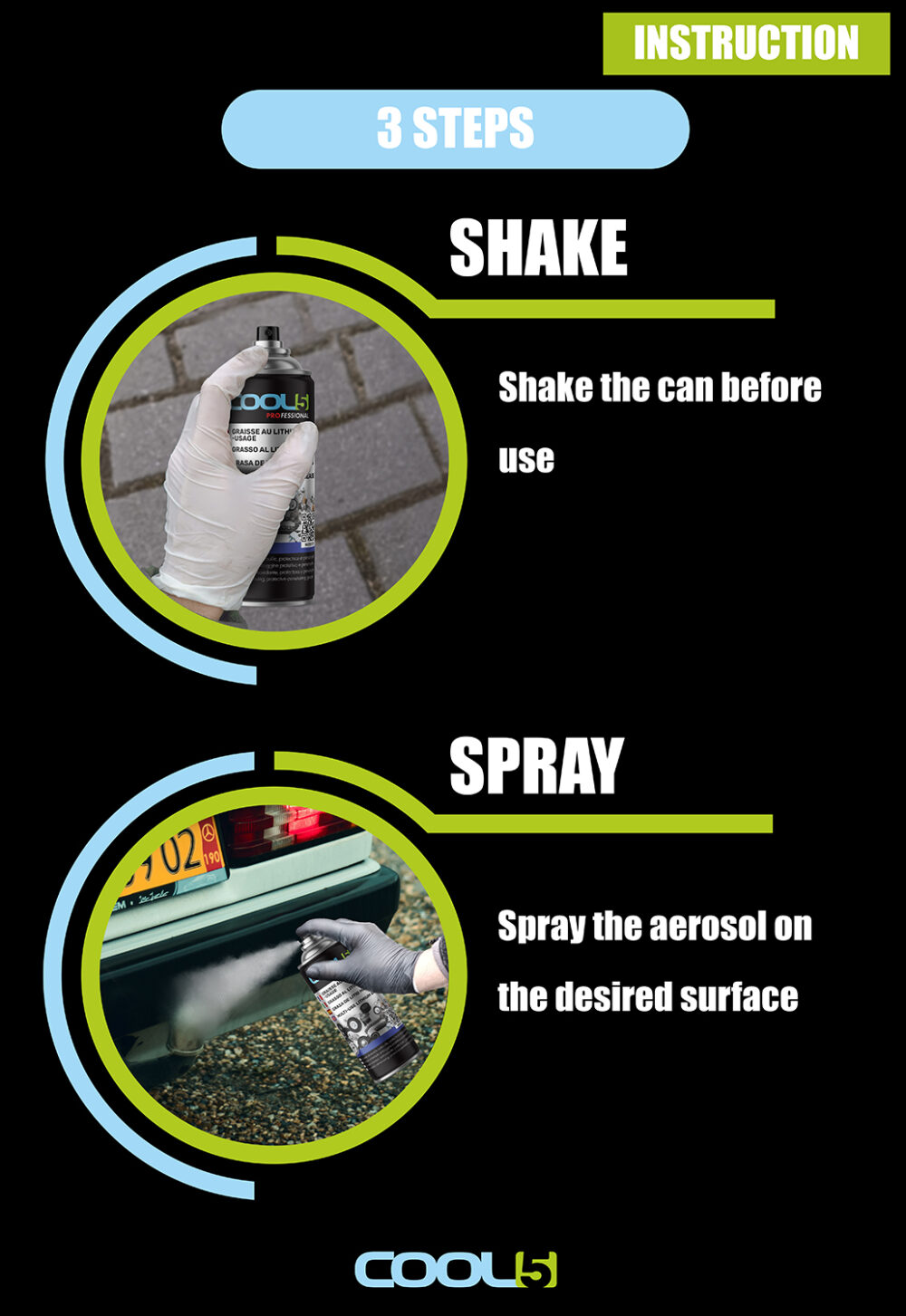 B0DTZ4XZLF.PT04 COOL5 Multi-Purpose Lithium Spray Grease - 400ml - Image 3