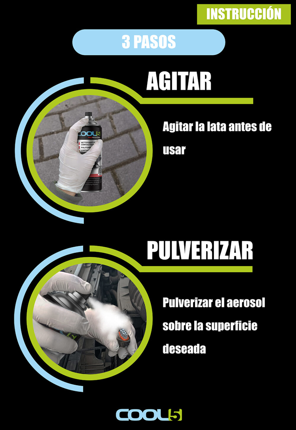 COOL5 Limpiador de Contactos - Limpiador de Electrónica en Spray 400ml - Imagen 3