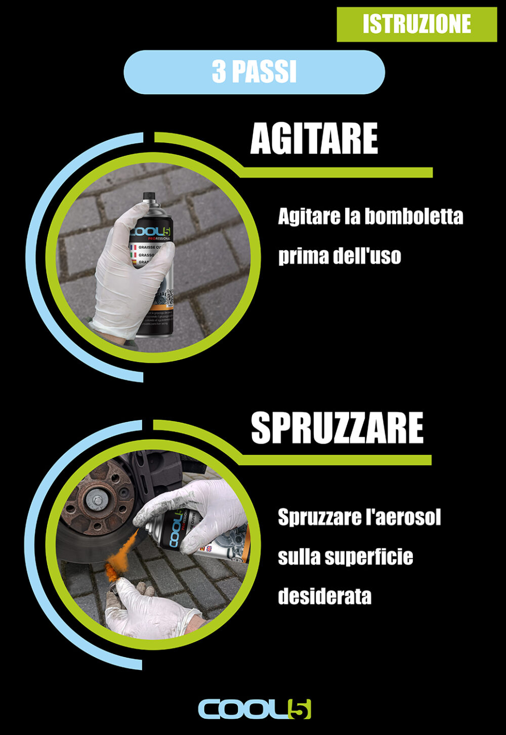 B0DTZ447DR.PT04 COOL5 Copper Grease - Grasso spray al rame, previene la ruggine 400ml - immagine 3